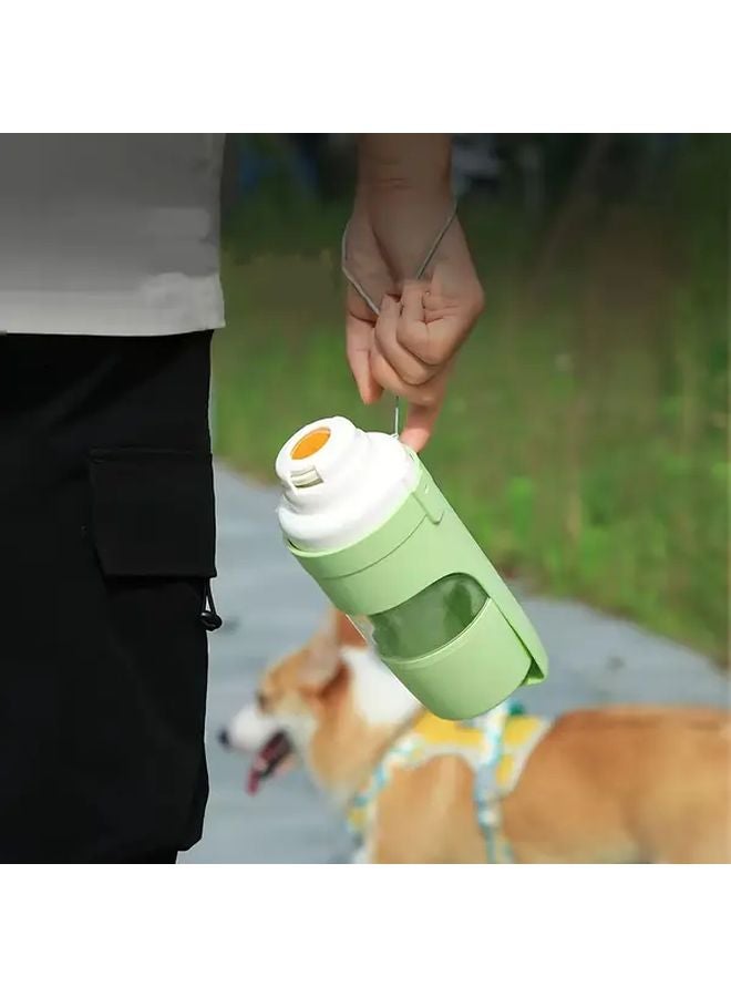 زجاجة ماء محمولة رمادية للكلاب مقاومة للتسرب بتصميم سفر للمشي الخارجي وتسلق الجبال - Image 5