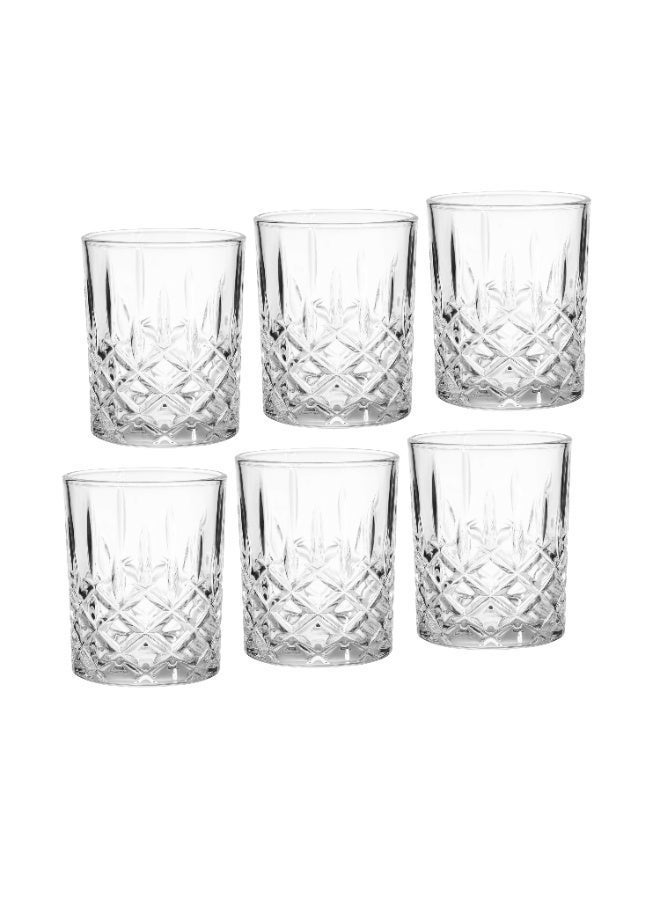 بلينك ماكس طقم كاسات BLINKMAX الفاخرة – 6 قطع من الكريستال المزخرف بسعة مثالية وارتفاع 10 سم - Image 5