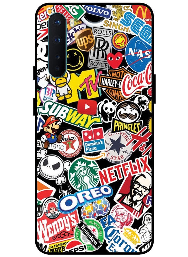 EYE CATCH - Protective Case Cover For OnePlus Nord Smart Series Printed Protective Case Cover for OnePlus Nord All Logos - Image 1