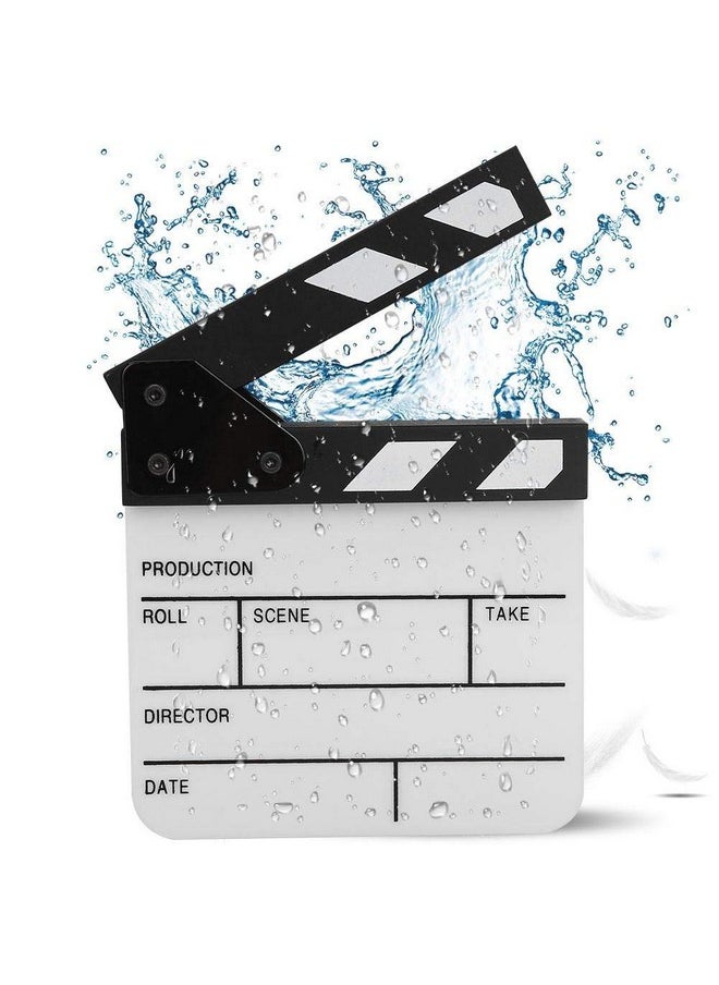 Clap Board Mini Acrylic Director Scene Clapperboard Classic Movie Film Clap Board With A Penfor Shoot Props Advertisement Home Decoration Cosplay Background(Black And White Whiteboard Pav1Bwe3S) - pzsku/ZADCE81E2FF98D0E2DD9FZ/45/_/1693985245/4fcd2f98-7d76-4b75-be01-dd6fb04a45ab