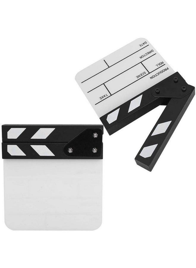 Clap Board Mini Acrylic Director Scene Clapperboard Classic Movie Film Clap Board With A Penfor Shoot Props Advertisement Home Decoration Cosplay Background(Black And White Whiteboard Pav1Bwe3S) - pzsku/ZADCE81E2FF98D0E2DD9FZ/45/_/1693985249/8519311a-02f0-4533-955a-4a0a1040e081