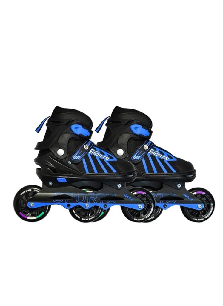 ENDLESS  EL1031 Inline Adjustable Skates Medium Size 34 EUR (UK 1.5) - 38 EUR (UK 5) for 6 to 12 Years | Aluminium Chassis and 100 mm PU Three Wheels | With ABEC 9 Bearings | Indoor and Outdoor  - Image 1