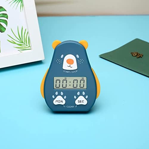 ONICORN® Kitchen Timer Cute Cartoon Shape Digital Countdown, Magnetic Short with LCD Display with Loud Alarm for Cooking, Sports, Studying, Cooking, Baking, Classroom (Pack of 1, Timer-C-Dark Blue) - Image 4