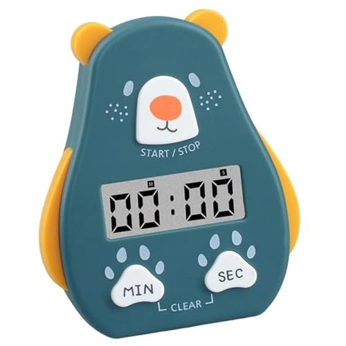 ONICORN® Kitchen Timer Cute Cartoon Shape Digital Countdown, Magnetic Short with LCD Display with Loud Alarm for Cooking, Sports, Studying, Cooking, Baking, Classroom (Pack of 1, Timer-C-Dark Blue) - Image 1