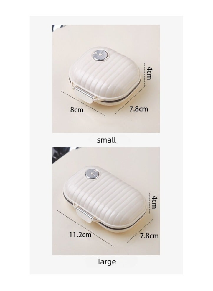 Portable Pill Box 7 Day ,Daily Medicine Container，travel pill jewelry mini shell storage and sealing box,Travel Essentials - Image 5
