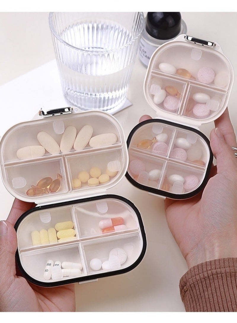 Portable Pill Box 7 Day ,Daily Medicine Container，travel pill jewelry mini shell storage and sealing box,Travel Essentials - Image 2