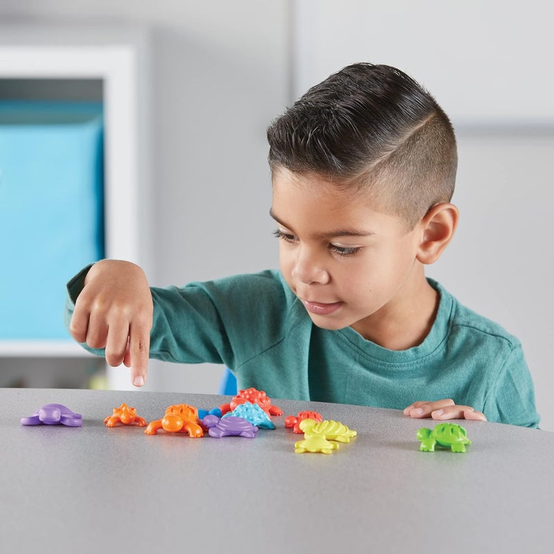 hand2mind hand2mind Tactile Turtles Math Activity Set Toddler Numbers and Counting Math Counters for Kids Color Sorting Toys Sensory Turtle Game Preschool Learning Activities Montessori Math Materials  - Image 5