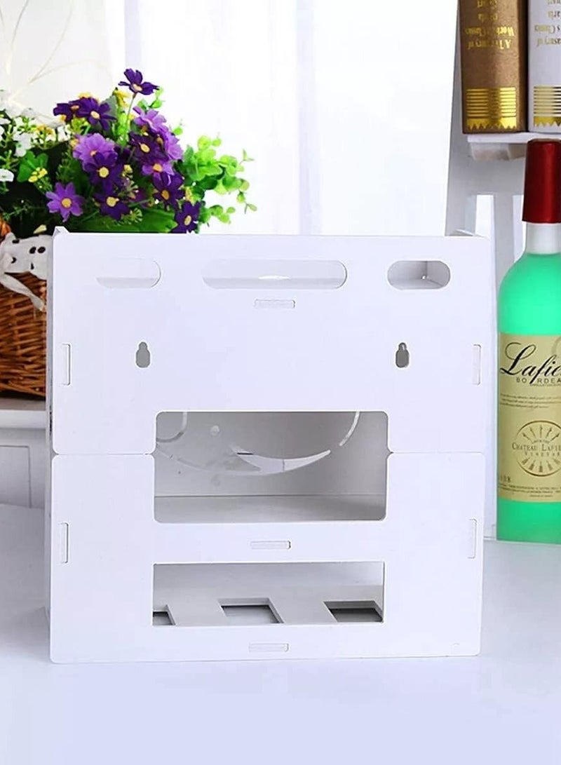 TPGP Router Storage Box Plastic/Network Set-top Box Router Organizer TV Lower Row Socket Occlusion Rack Wireless WiFi Shelf - Image 4