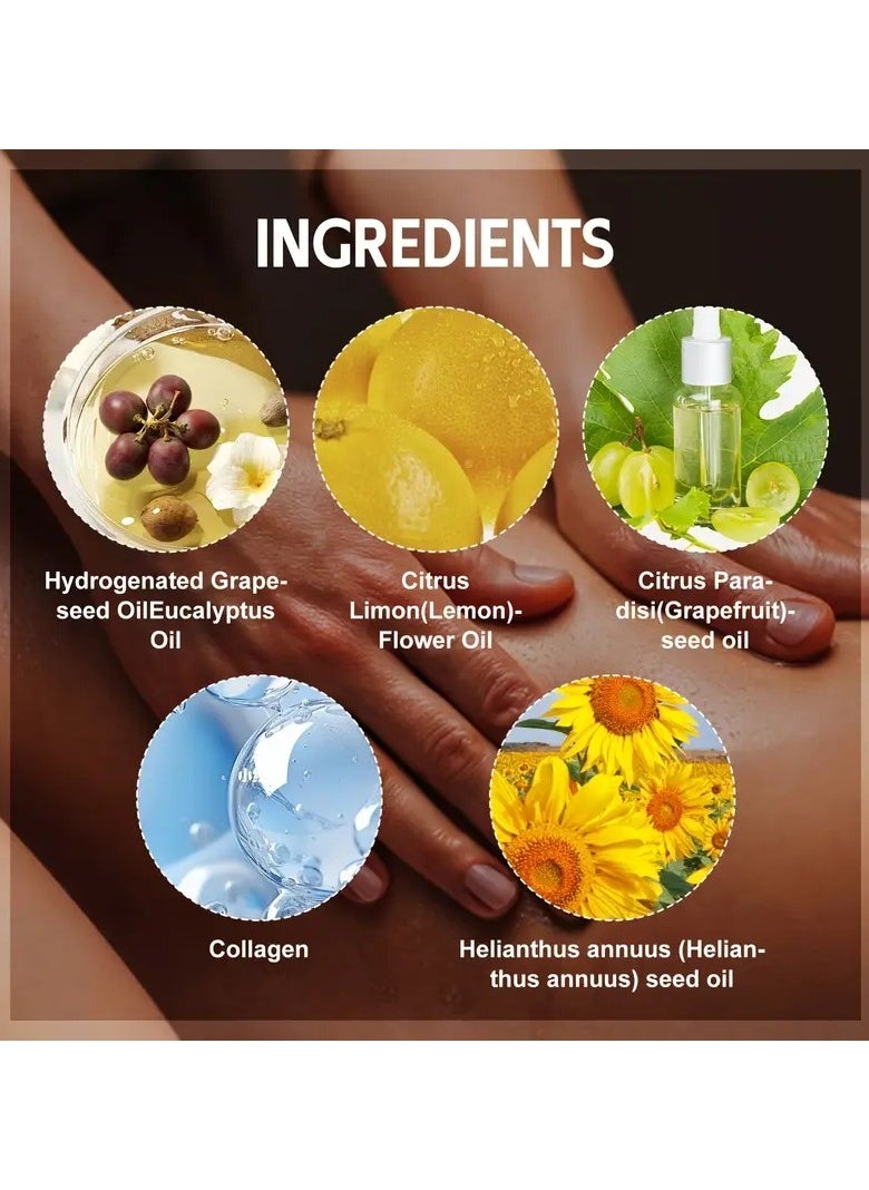 SUMAX - Collagen Massage Oil for Skin Care - Pure Plant-Based Ingredients with Acidic Properties for Smoothing and Firming the Skin. A Nourishing and Soothing Oil with Botanical Ingredients, 200 ml - Image 1