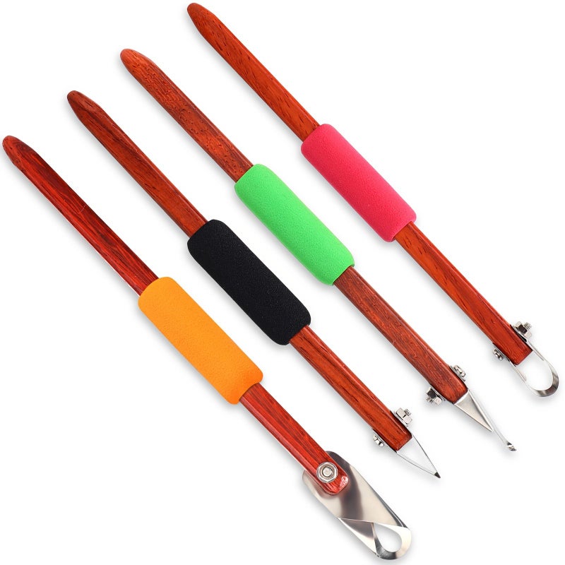 4Pcs Pottery Carving Tool Set Clay Sculpting Tools for Ceramic Shaping DIY Crafts Graffiti Detailing Body Shaping Modeling Mud Scraping Line Carving Detailed Engraving - Image 3