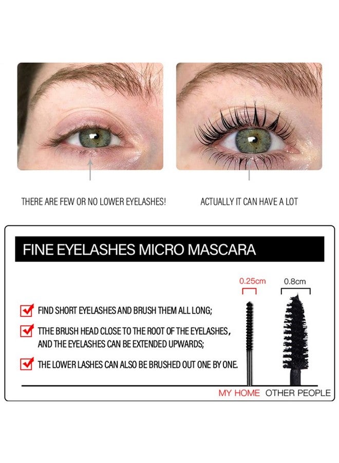 LESITI Ultra Fine Waterproof Mascara For Fine Short Eyelash,Skinny Black Mascara,Catching Tiny Eyelashes，Lengthening & Thickening Mascara (1 Pcs) - Image 2
