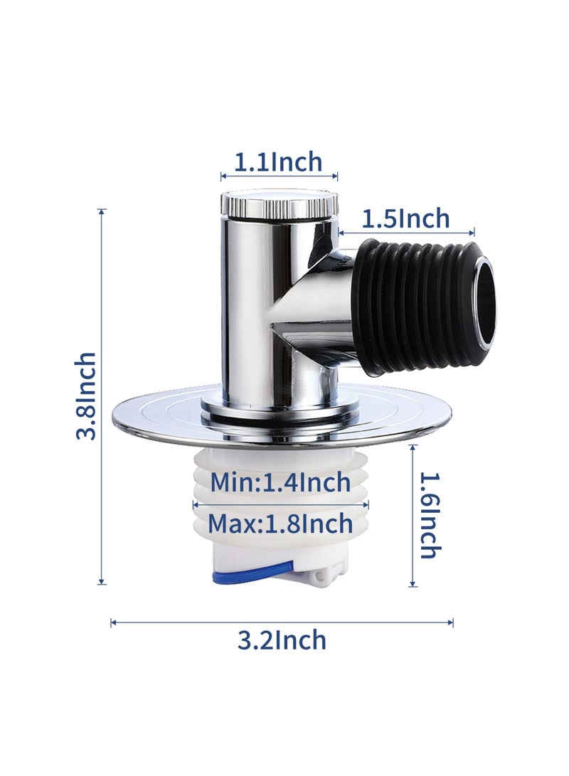 SYOSI Magnetic Drain Tube Hose Seal, Odor-proof Valve Deodorant Silicone Plug, Drain Catcher Connector, Tee Joint, Only Suitable for Washing Machine - Image 2