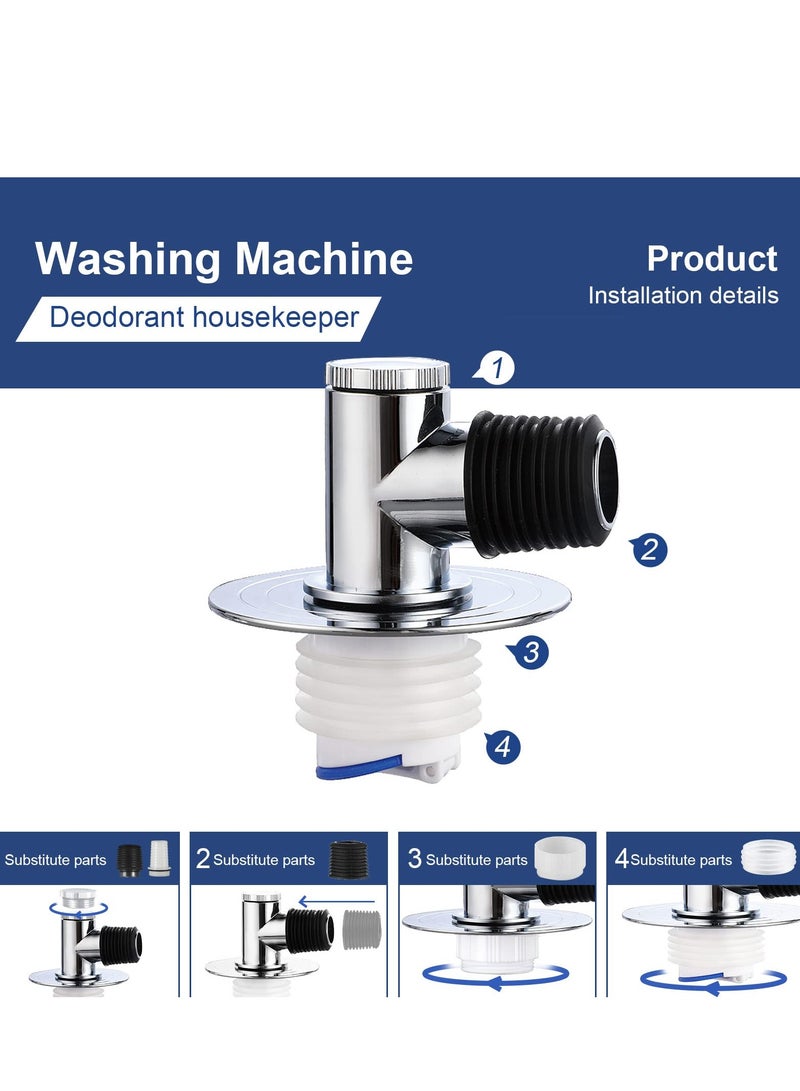 SYOSI Magnetic Drain Tube Hose Seal, Odor-proof Valve Deodorant Silicone Plug, Drain Catcher Connector, Tee Joint, Only Suitable for Washing Machine - Image 4