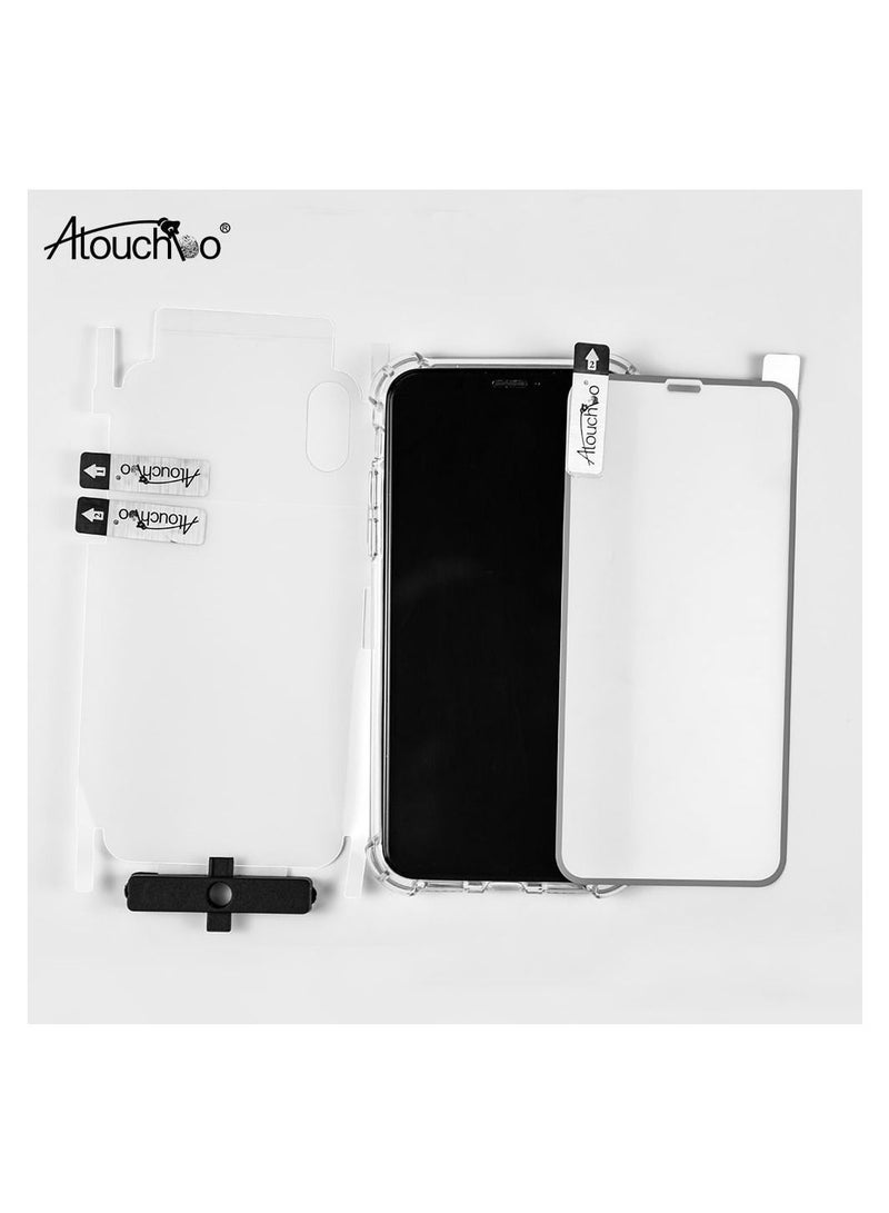 Atouchbo 4-In-1 Shockproof Set For iPhone Clear/Black - Image 3