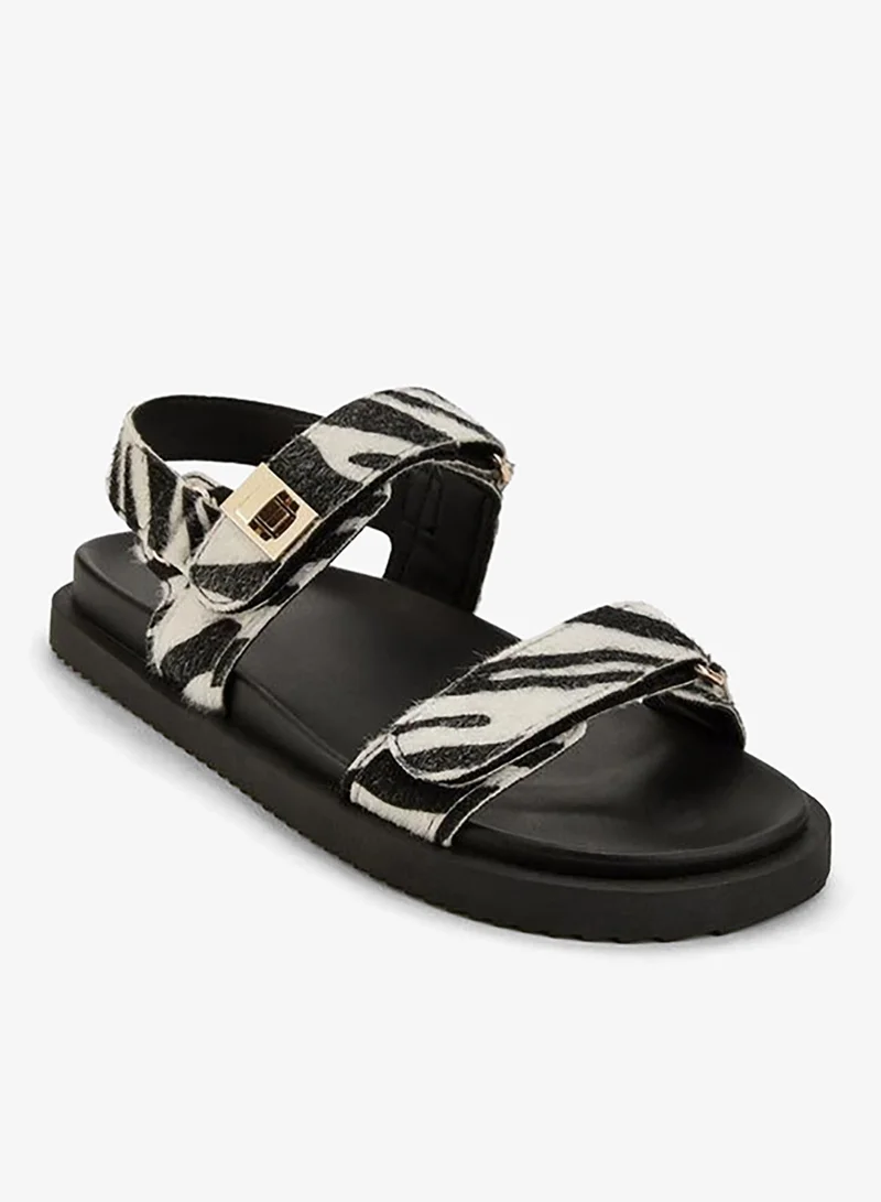 Celeste Women Animal Print Strap Sandals