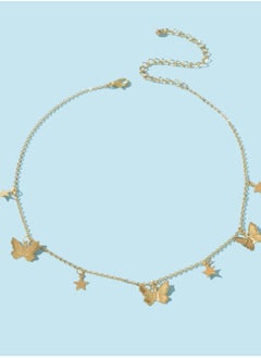 Generic Minimalist Charming Butterfly and Star Pendant Necklace - Elegant & Versatile Jewelry for Women  - Image 3