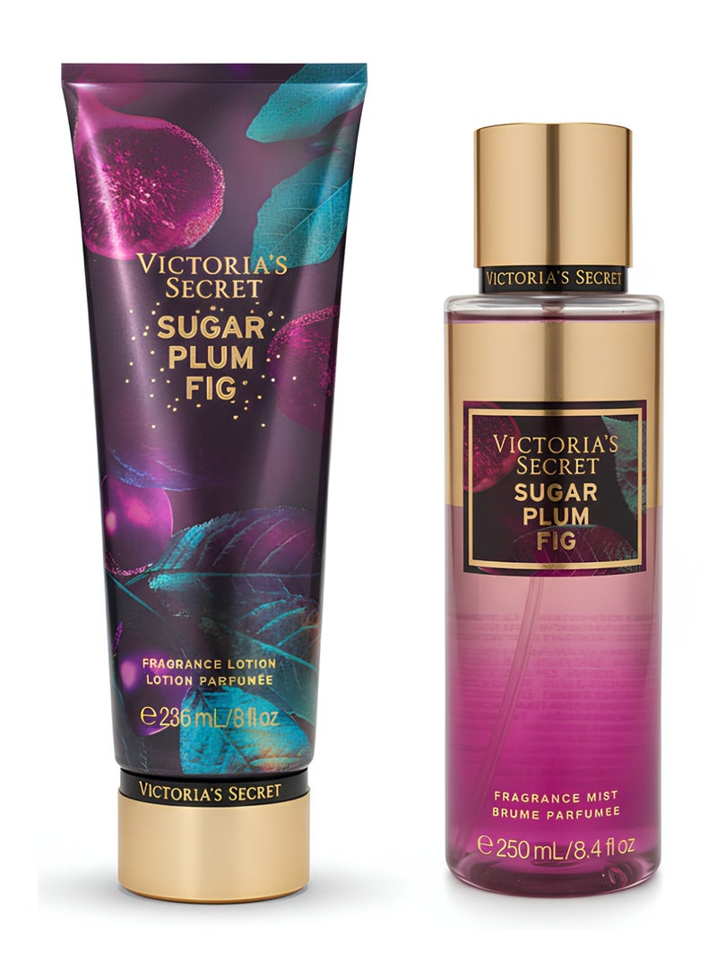 فيكتوريا سيكريت مجموعة بخاخ ولوشن شوجر بلام فيج من فيكتوريا سيكرت