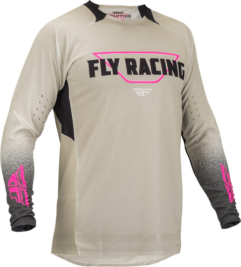 Fly Racing 2023 Adult Evolution DST Jersey (Ivory/Dark Grey, Large) - Image 5