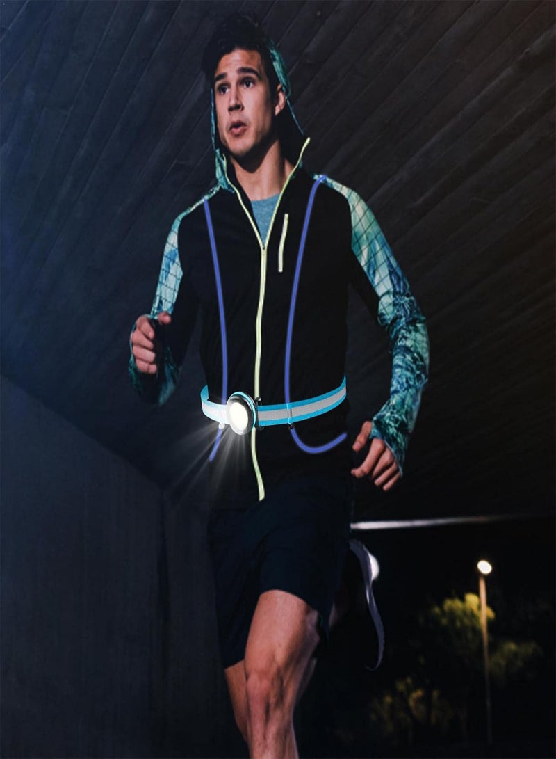 GGOOT Light Up Led Reflecterende Vest - High 360 Degree Visibility Warning LED Lights with Adjustable Elastic Belt,Waterproof USB Charging Night Outdoor Supplies for Women, Men, Boys, Girls - Image 2