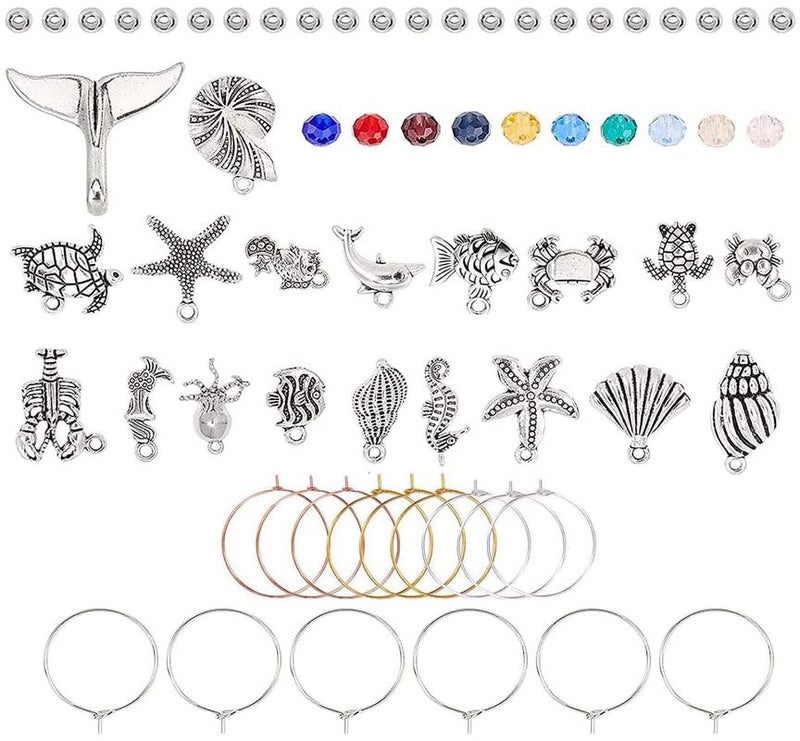 DIY Crafts DIY Crafts 10 Pcs, 35mm Gold Medium #14, Wine Charm Rings, Open Jump Ring, Beading Hoop for DIY Wine Charms, Earrings Silver/Gold/Nickel/Mehandi Jewellery Acce (10 Pcs, 35mm Gold Medium #14)  - Image 1