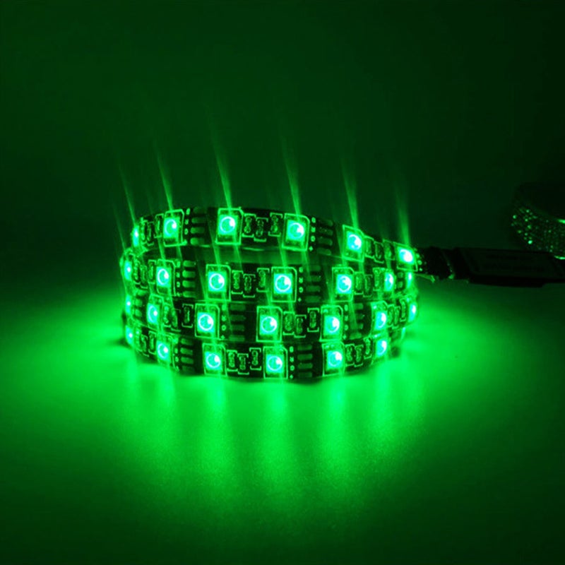 📱 شريط إضاءة LED متعدد الألوان قابل للتغيير طوله متر مع كبل USB تيار مستمر 5 شريط مرن للإضاءة الخلفية للتلفاز والديكور يحتوي على 120 LED - Image 3