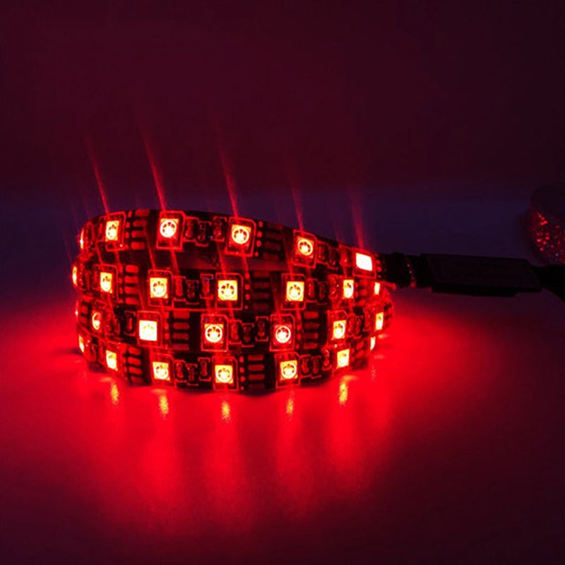 📱 شريط إضاءة LED متعدد الألوان قابل للتغيير طوله متر مع كبل USB تيار مستمر 5 شريط مرن للإضاءة الخلفية للتلفاز والديكور يحتوي على 120 LED - Image 2