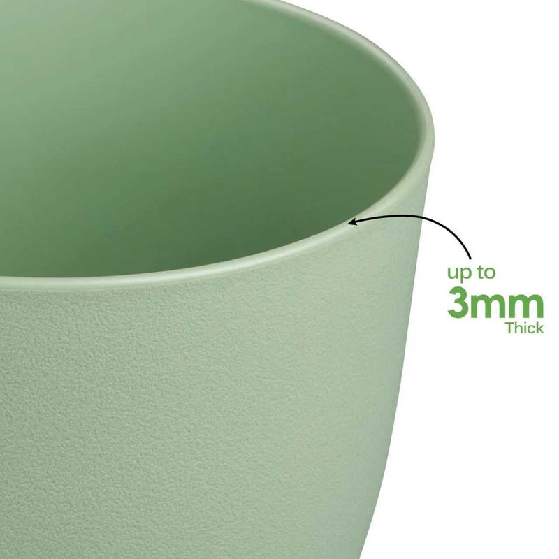 Ferlypote Plant Pots 6 Inch Set of 5, Flower Pots with Multi Mesh Drainage Holes, Planters for Indoor Outdoor Garden Plants and Flowers (Multicolor) - Image 3