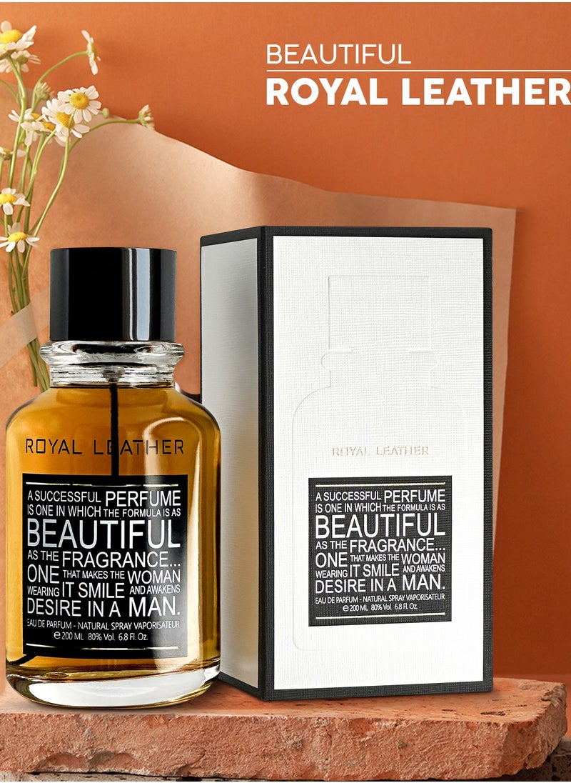 Linea De Bella Royal Leather EDP 200ML  - Image 3