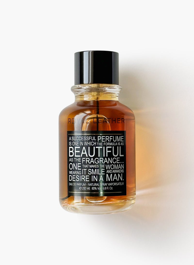 Linea De Bella Beautiful Royal Leather 200ml - Luxury Oud Perfume for Men with Woody & Leather Notes | Amber & Leather Perfume for Men – Long Lasting - Image 2