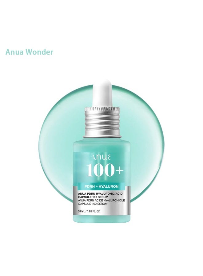 Anua Wonder PDRN Hyaluronic Acid Capsule 100 Serum, Radiant Face Serum, Hyaluronic Acid, Hydration, Moisture Plumping effect, Natural color, Fragrance free, Korean Skincare, 30ml / 1.01 fl. oz - Image 1