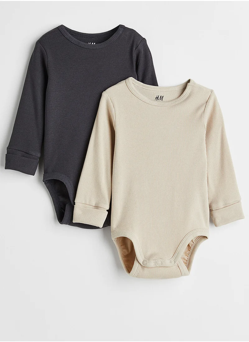 اتش اند ام 2-Pack Long-Sleeved Bodysuits