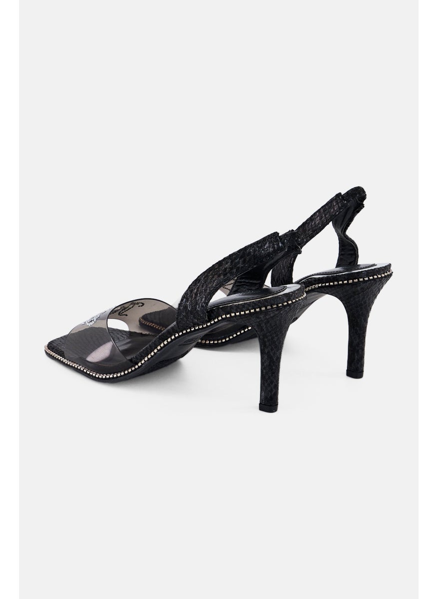 Juicy Couture Women Jc Greysi Slingback Sandals, Black  - Image 2