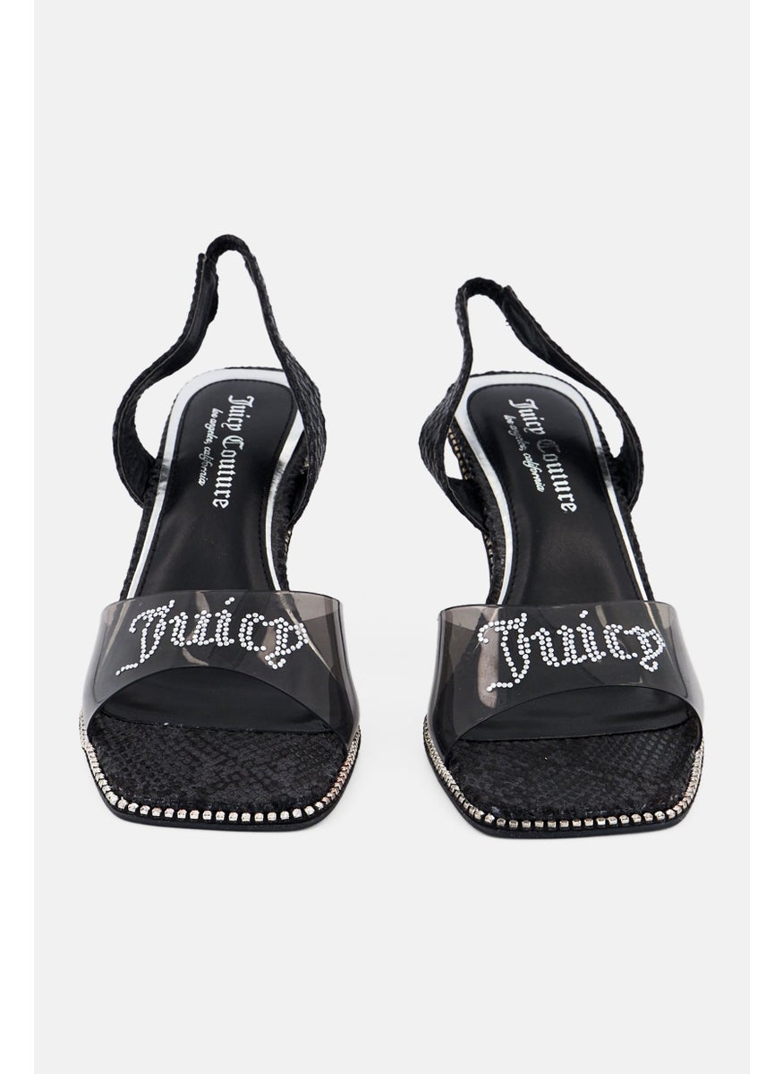 Juicy Couture Women Jc Greysi Slingback Sandals, Black  - Image 3