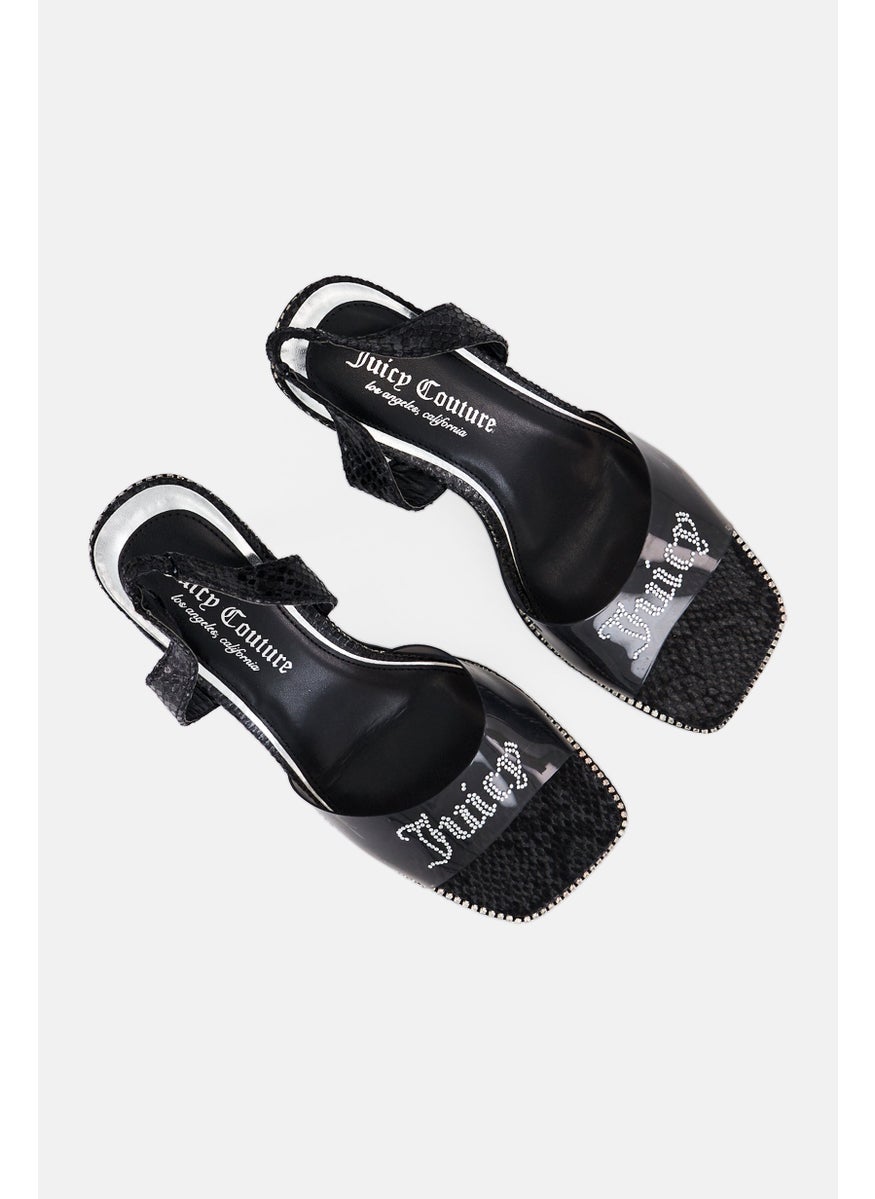 Juicy Couture Women Jc Greysi Slingback Sandals, Black  - Image 4