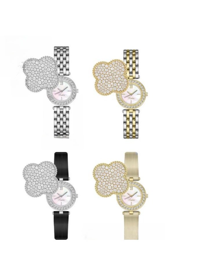 Scotties Women's Watch With Rotatable Steel Strap And Full Diamond Cover, Featuring High Looks For Women - Image 4
