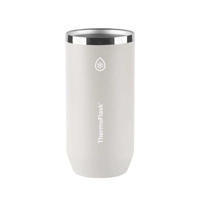 ThermoFlask 2-in-1 Vacuum Insulated Can Cooler Cup  16 oz  Premium Quality  Fits Tall Size Cans  Sweatproof  Non-Slip Base  Ultimate Gray - Image 1