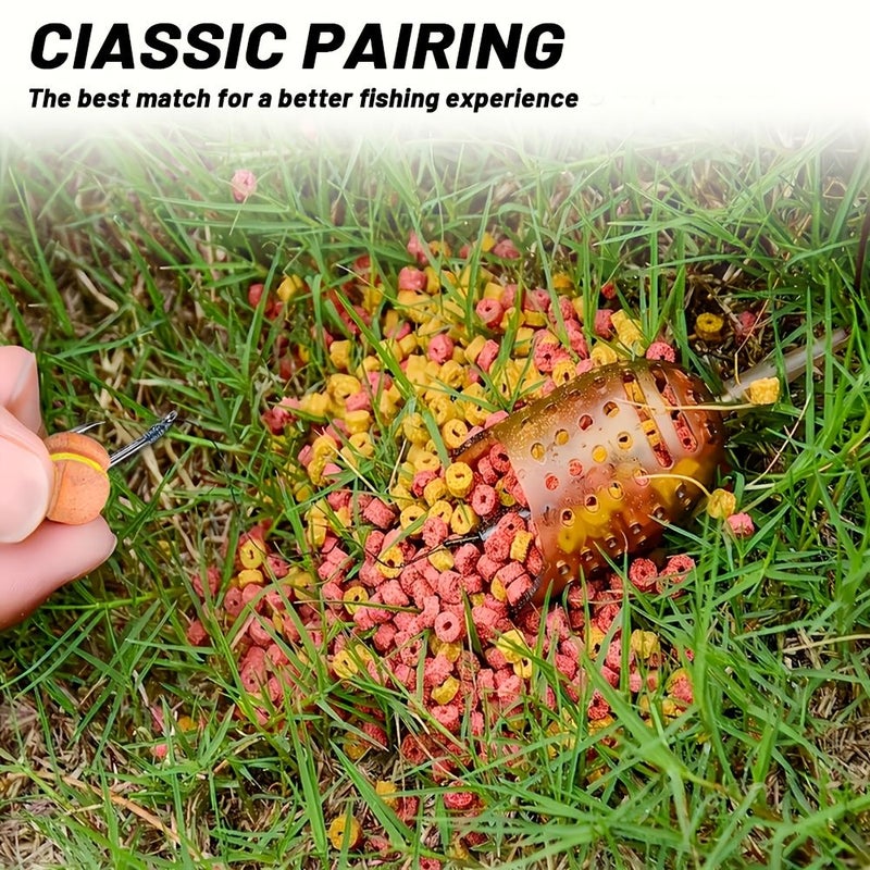 8Pcs Method Feeder Hook and Line Set With Barbed Hooks Sizes 6 8 10 12 for Carp Fishing - Image 3