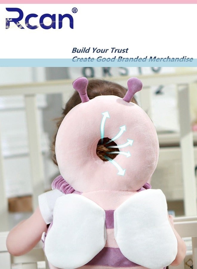 ركان واقي رأس للأطفال الصغار وسادة أمان للرأس قابلة للتعديل للأطفال الصغار وسادة أمان للرأس وحقيبة ظهر لحماية ظهر الطفل للزحف والمشي لعمر 4-24 شهرًا - Image 2