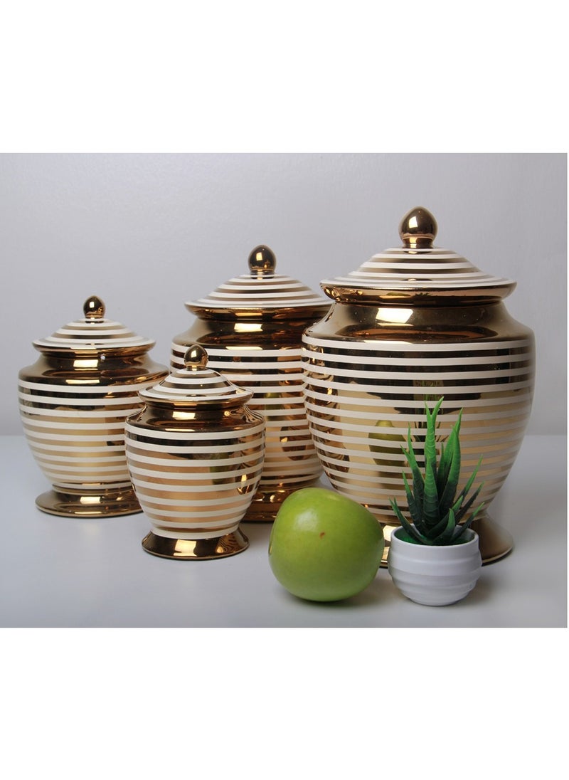 Generic - 4-piece storage container set for spices, condiments, tea and sugar - Image 1