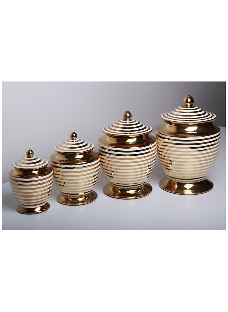 Generic - 4-piece storage container set for spices, condiments, tea and sugar - Image 1