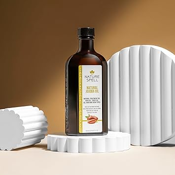 Nature Spell Jojoba Oil for Hair Skin 150ml Hair Oil for Dry Damaged Hair Targets Hair Loss Acne Treats Scarring Suitable all Hair Skin Types - Image 4