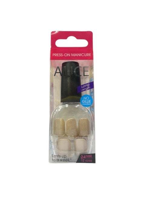 PRESS ON MANICURE Long Lenght No Glue needed 24 nail ITEM NO:AS231