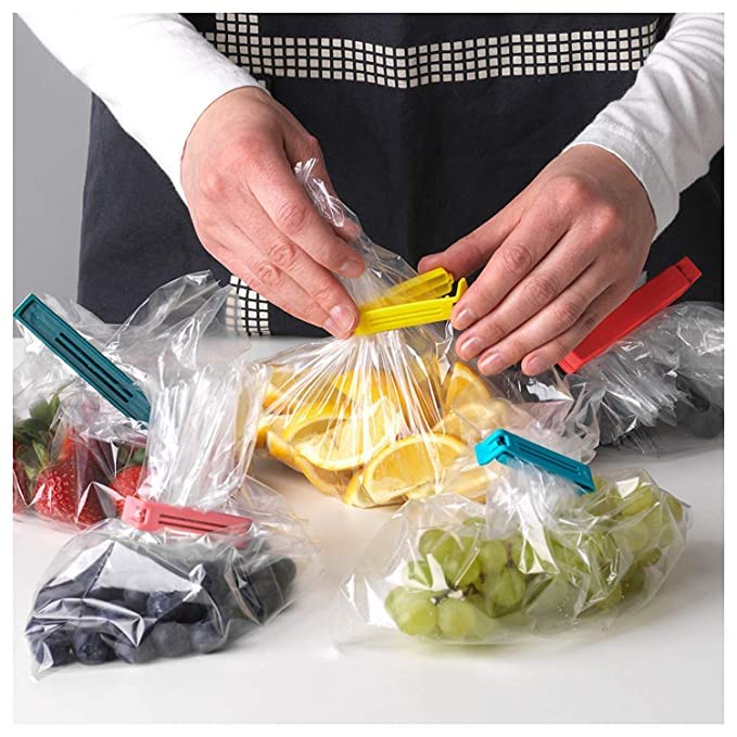 Anshri 18 Pcs 3 Different Size Plastic Food Snack Bag Pouch Clip Sealer Large Medium Small Plastic Snack Seal Sealing Bag Clips Vacuum Sealer Set of 18 MultiColor Multicolor - Image 5