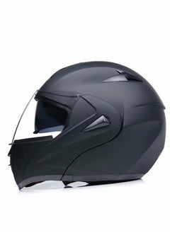 Generic Motorcycle Helmet Full Face Multipurpose Racing Helmet Unisex Matte Black L  - Image 1