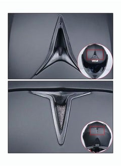 Generic Motorcycle Helmet Full Face Multipurpose Racing Helmet Unisex Matte Black L  - Image 3