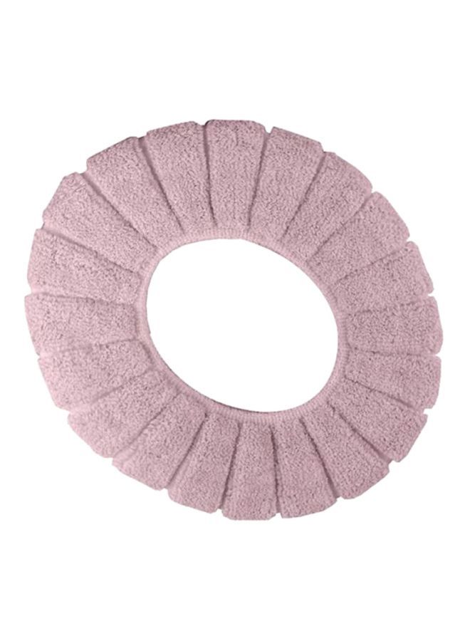 NIBEMINENT Stretchable Cushioned Toilet Seat Cover Pink 3x1x1cm - Image 1