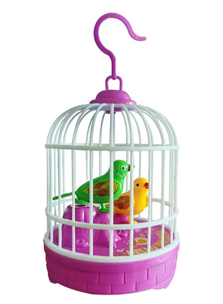 DubaiGallery Singing And Chirping Bird Toy In Cage Realistic Sounds And Movements Sound Activated - Image 1