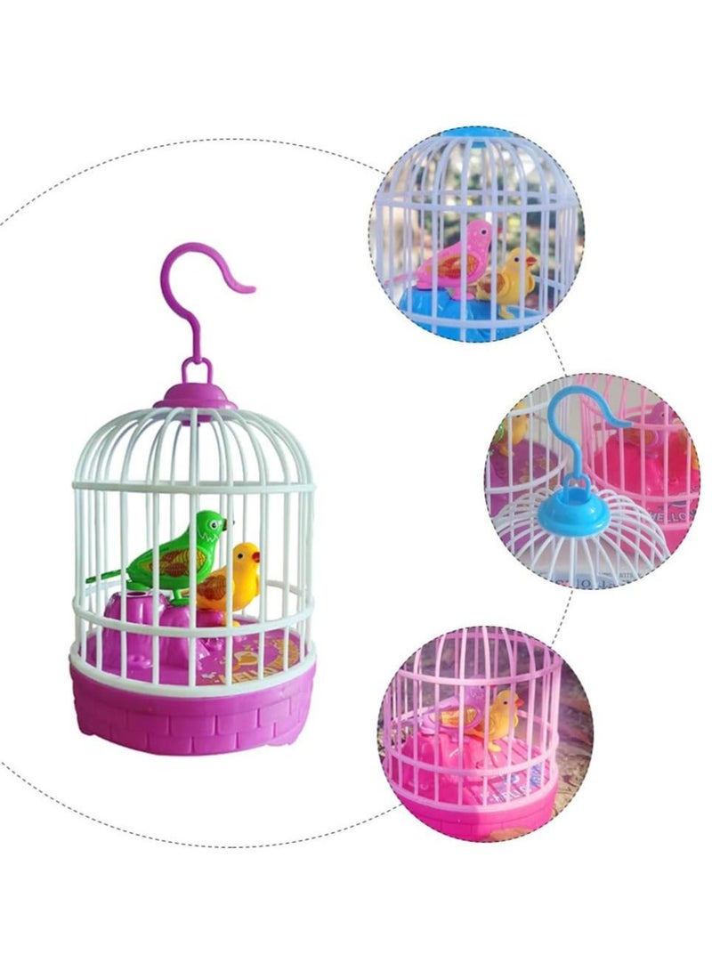 DubaiGallery Singing And Chirping Bird Toy In Cage Realistic Sounds And Movements Sound Activated - Image 2