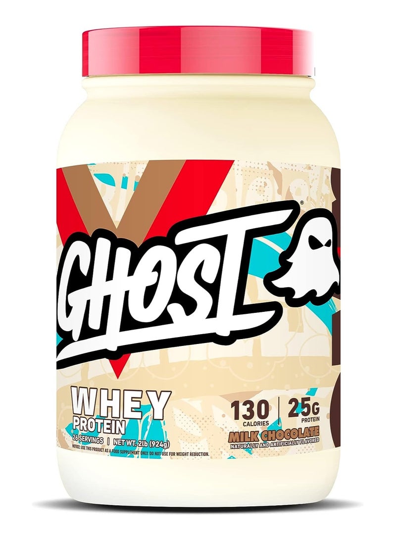 Ghost, Whey Protein, 924G Milk Chocolate flavor, 26 servings - Image 1