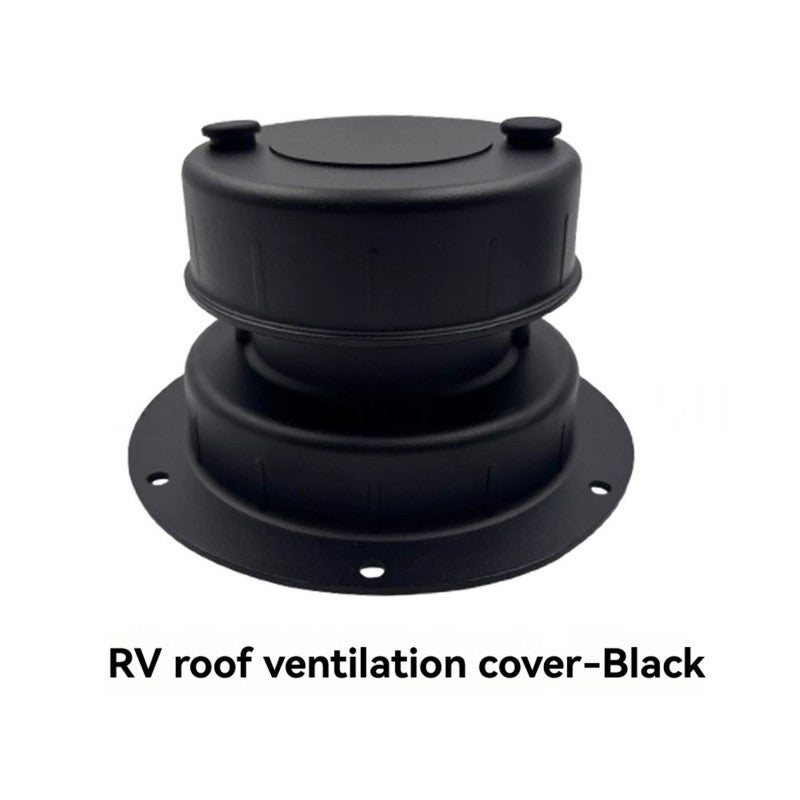 Rv Vent Cap: Black Weather-Resistant Aluminum, Universal Fit, Corrosion-Resistant - Pest-Free Ventilation Solution for Rv And Trailer Plumbing Roof Vent Systems - Image 3